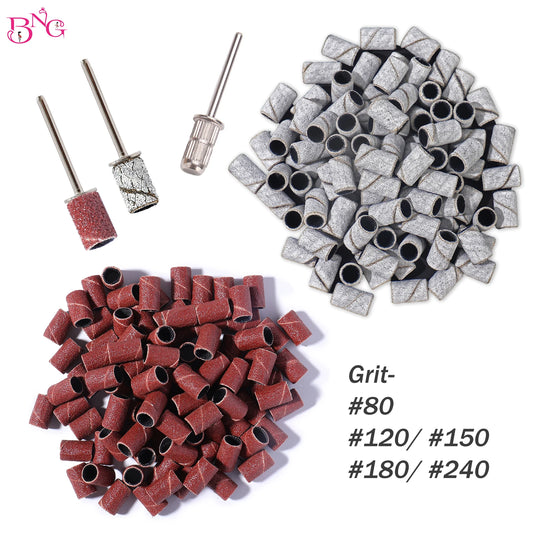 Zebra Schleifbänder 80#/150#/240# – Für Nagelfräser, Maniküre, Pediküre, Gelentfernung