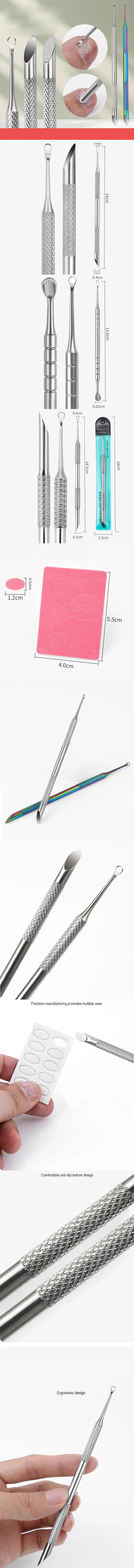 Nagelhautentferner – Doppelseitiger Cuticle Pusher aus Edelstahl