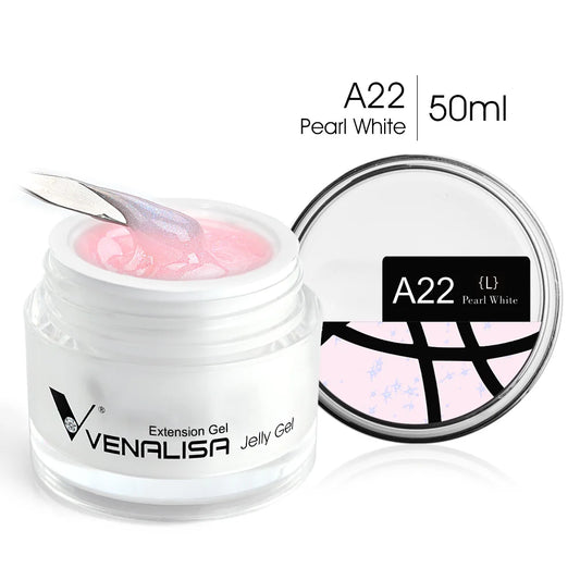 Venalisa Builder Jelly Gel – 50ml Rose Pink, Selbstglättend, UV/LED
