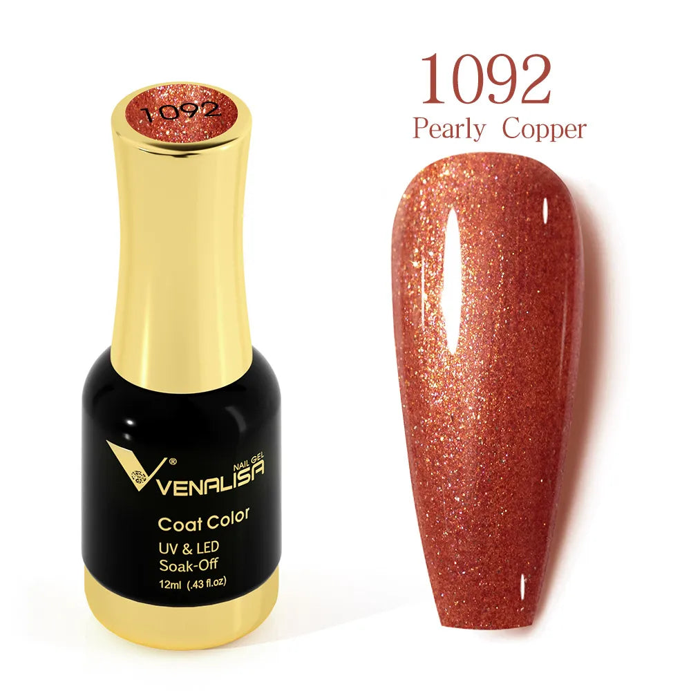 VENALISA Crystal UV Gel 12ml – French Nails, Glitzer, Pearl, HEMA-frei 1. Kollektion