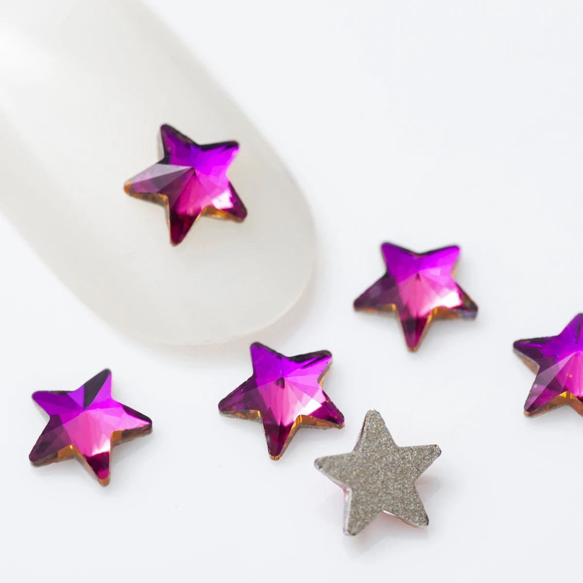 20 Stk Rivoli Stern-Strass – 5 mm Deko-Steine für Nail Art & DIY