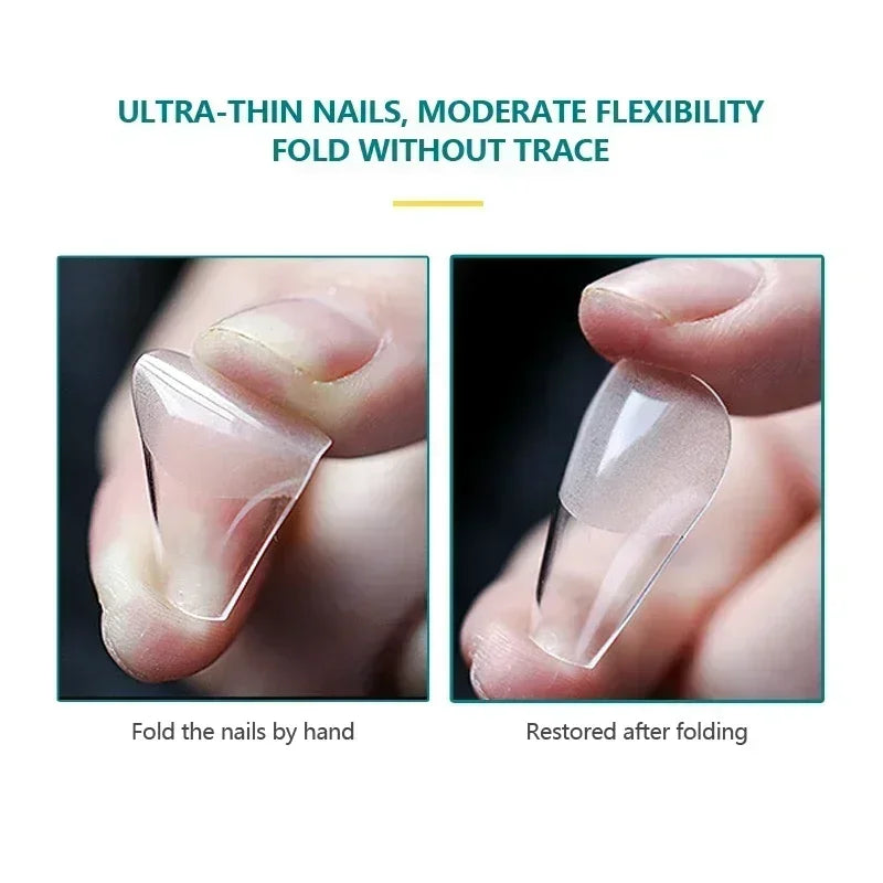 Nageltips, Soft Gel Tips, Full Cover Nägel, Press On Nails, Fake Nails, Nagelverlängerung, NAILPOP