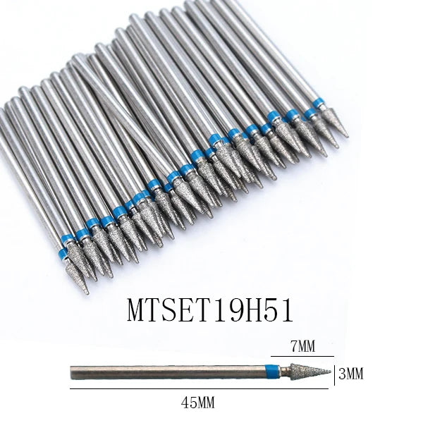 50x Diamant-Fräser für Nagelstudio – Bit-Set zur Nagelhaut- & Hornhautentfernung