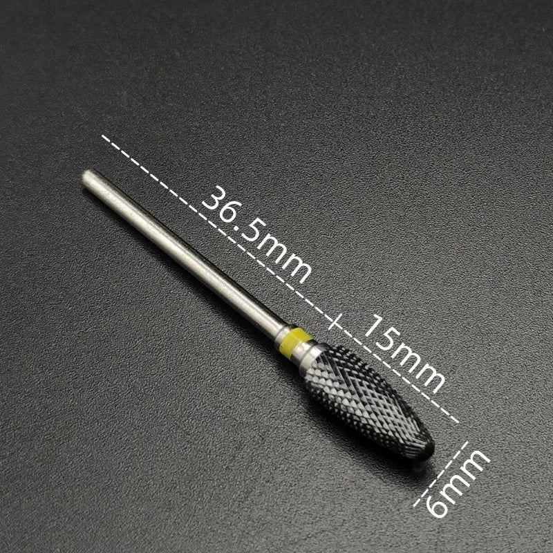 Karbide-Fräserbit (Keramikbeschichtung) – Für Gelentfernung & Feinschliff (3/32", E-Feile)