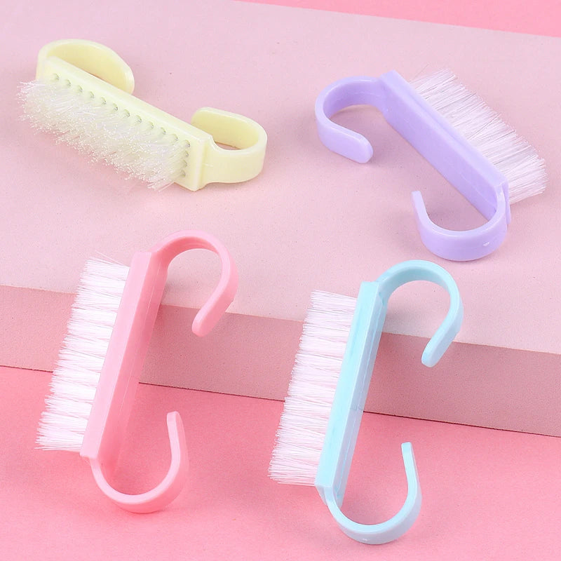 50 Stück Nagelbürsten – Bunte Reinigungsbürsten für Maniküre & Pediküre