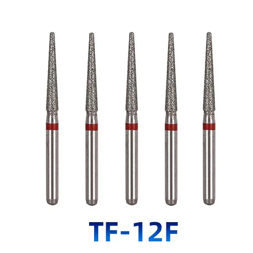 AZDENT Dental Diamantbohrer – 5 Stück, FG 1.6 mm, Medium für Turbine/High-Speed-Handstück