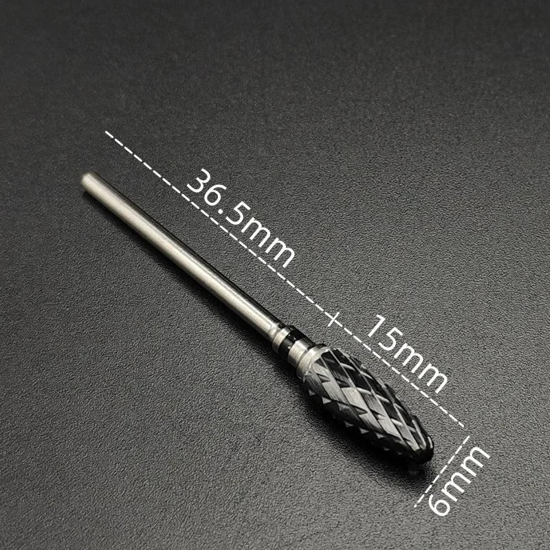 Karbide-Fräserbit (Keramikbeschichtung) – Für Gelentfernung & Feinschliff (3/32", E-Feile)