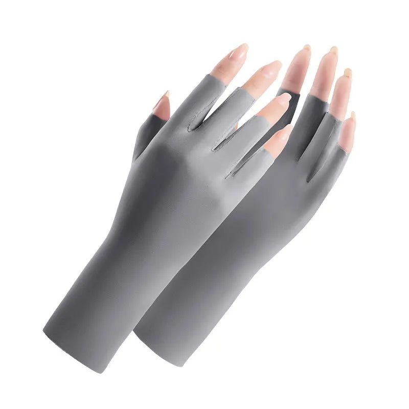 UV-Schutz Handschuhe Ice Silk – Fingerlos & Atmungsaktiv
