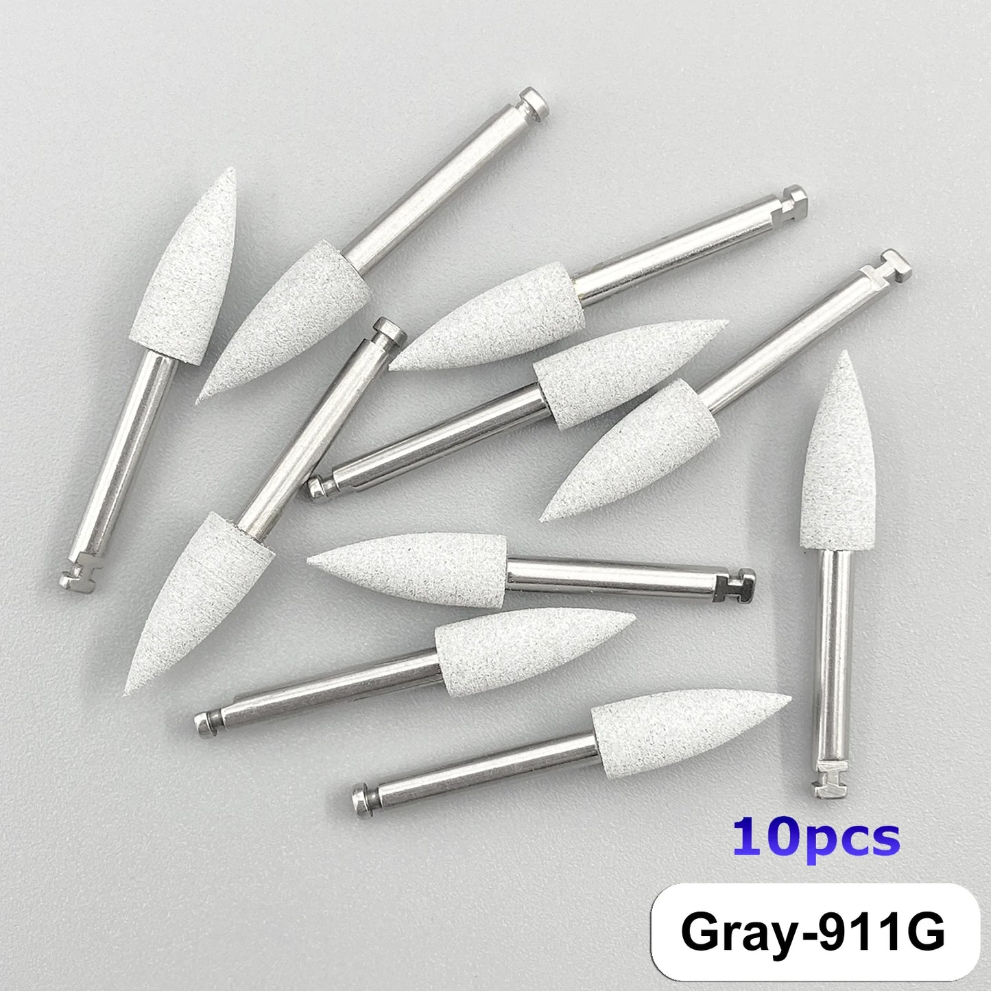 WELLCK Silikon-Polieraufsätze – 10/12 Stück Set für E-Feile, Politur & Finish (Nail & Dental Art)