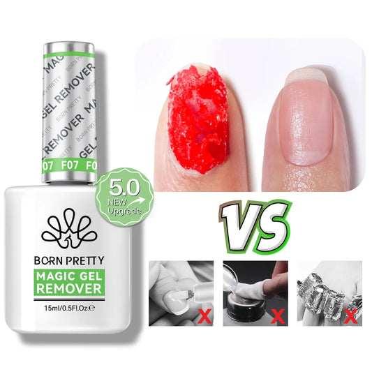 BORN PRETTY Remover-Set 15ml – Gelentferner + Tools für Peel-Off Maniküre