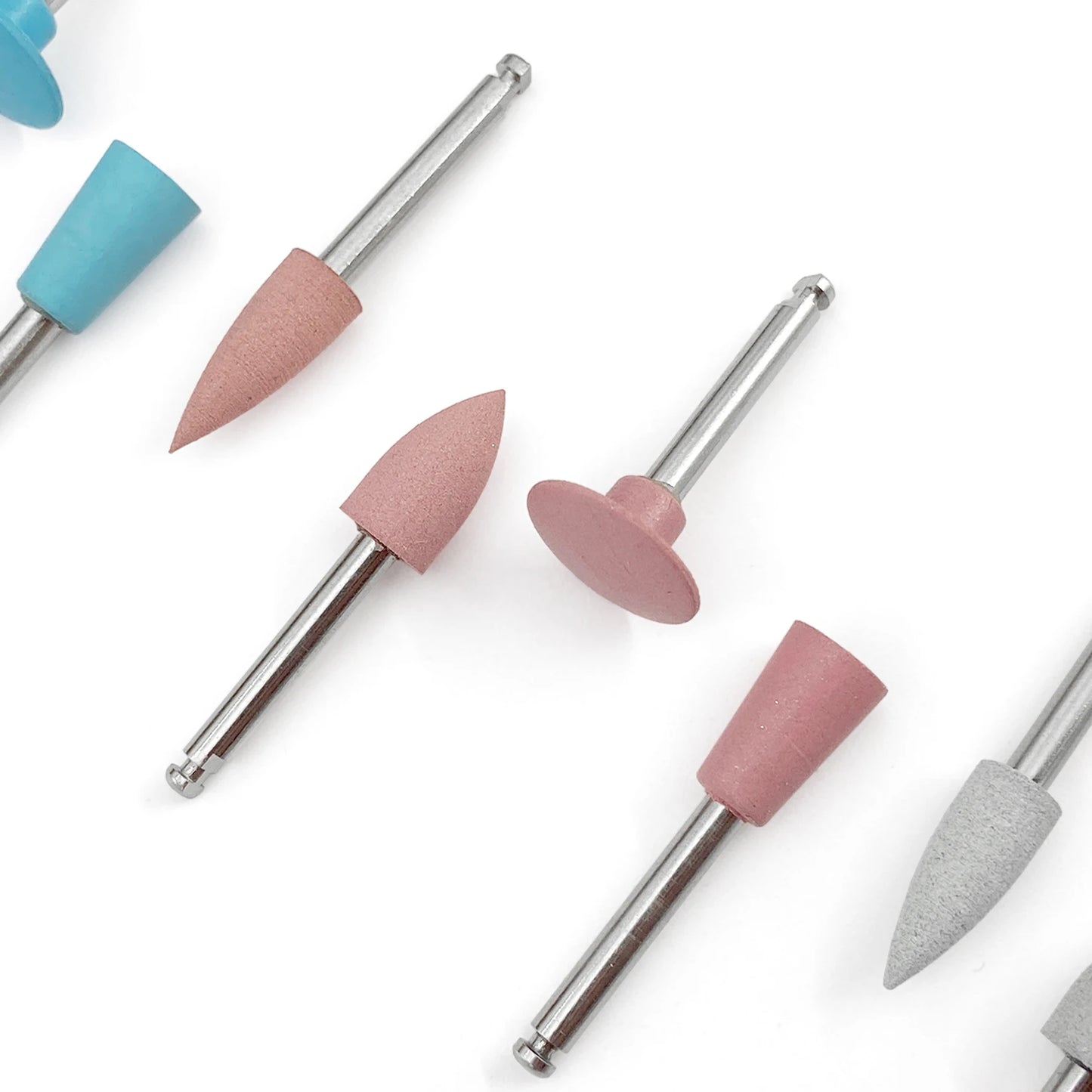 WELLCK Silikon-Polieraufsätze – 10/12 Stück Set für E-Feile, Politur & Finish (Nail & Dental Art)