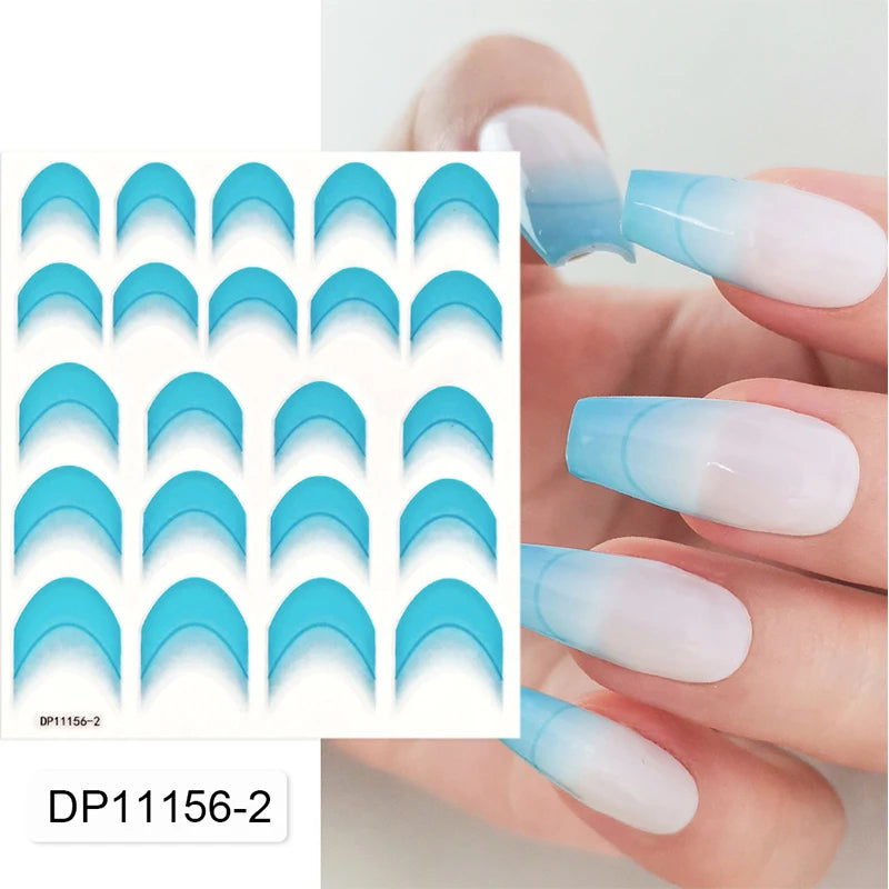 3D Schleifen Nagelsticker – Elegante Gold- & Farbbögen für French & Sommerdesigns