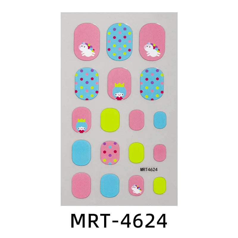 Kinder-Nagelsticker – DIY Cartoon Sticker für Mädchen & Nail Art