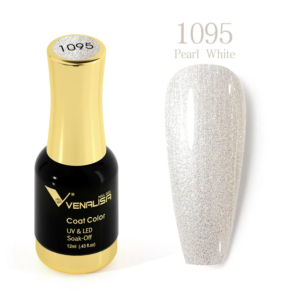 VENALISA Crystal UV Gel 12ml – French Nails, Glitzer, Pearl, HEMA-frei 1. Kollektion
