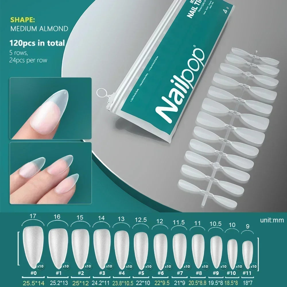 Nageltips, Soft Gel Tips, Full Cover Nägel, Press On Nails, Fake Nails, Nagelverlängerung, NAILPOP