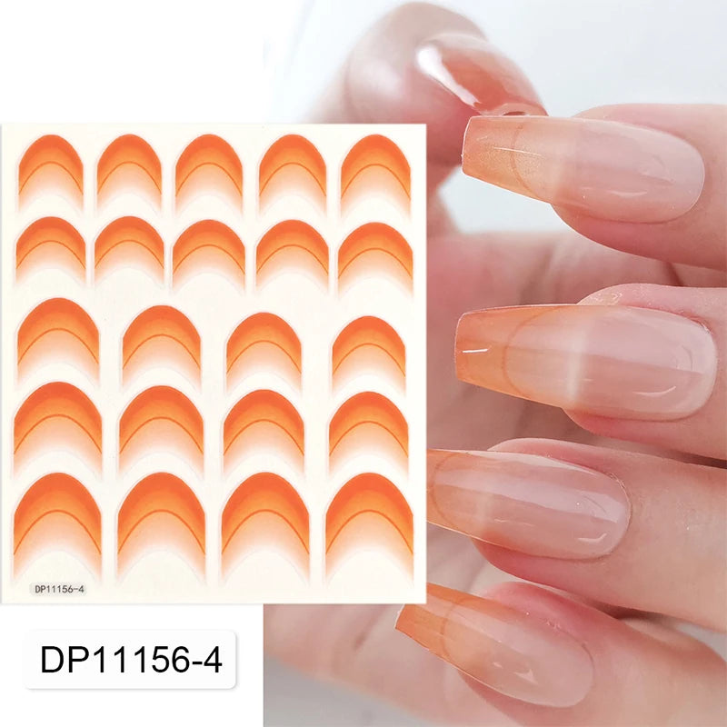3D Schleifen Nagelsticker – Elegante Gold- & Farbbögen für French & Sommerdesigns