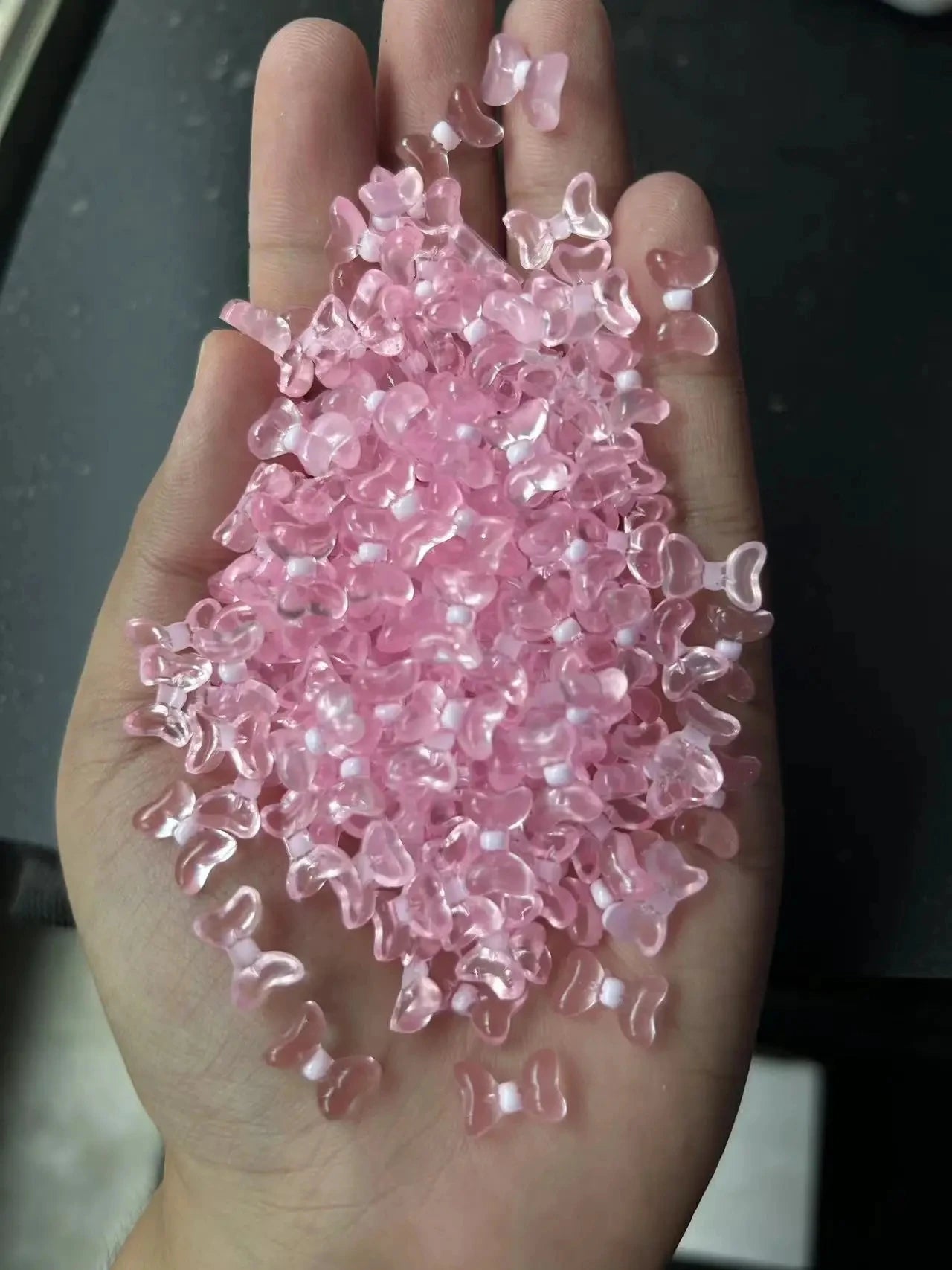3D Nail Charms „Camellia“ – 20x Rosa Resin-Blumen für Aurora-Design
