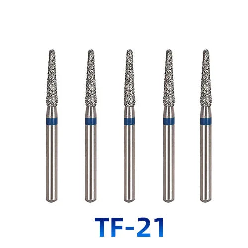 AZDENT Dental Diamantbohrer – 5 Stück, FG 1.6 mm, Medium für Turbine/High-Speed-Handstück 2