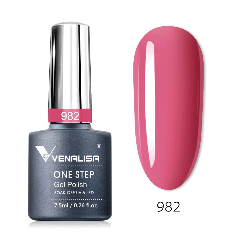 Venalisa 3-in-1 Gel Polish – 7,5ml One Step UV/LED Gel, Ohne Base & Top