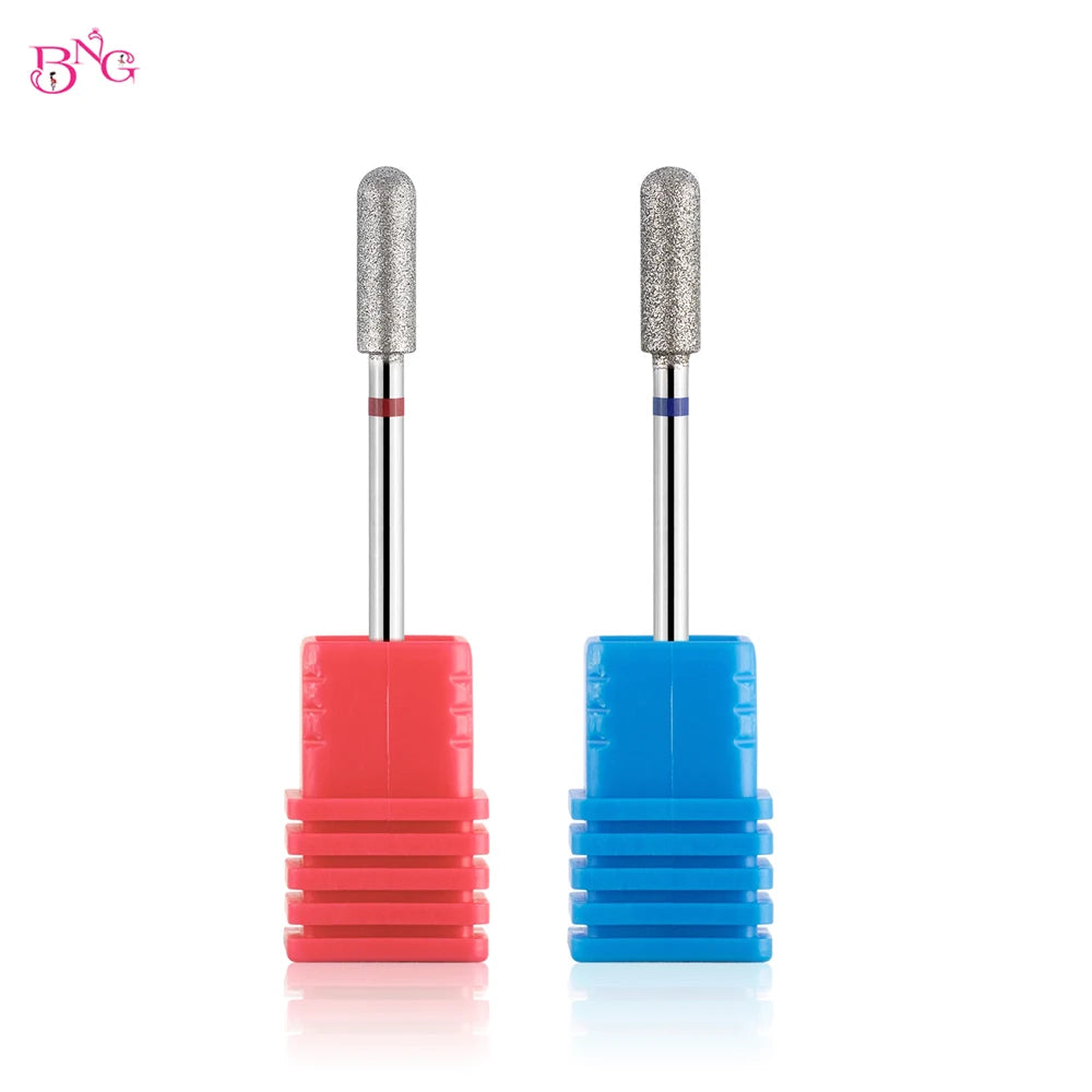 2er-Set Diamant-Fräserbits – Flammenform für Nagelhaut & Gellack (3/32", Profi-Qualität)