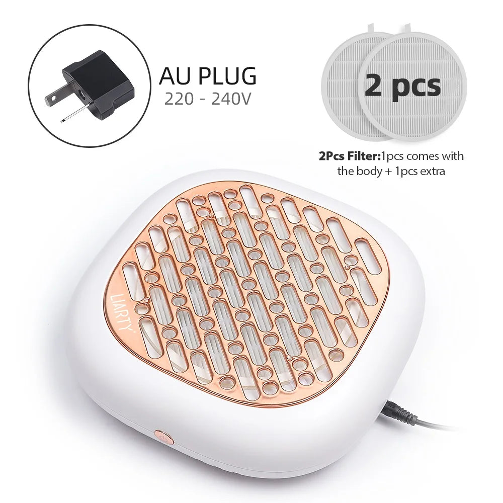 130W Turbo Nagelstaubabsaugung mit 2 Filtern – Bürstenloser Profi Nail Dust Collector für Maniküre & Pediküre