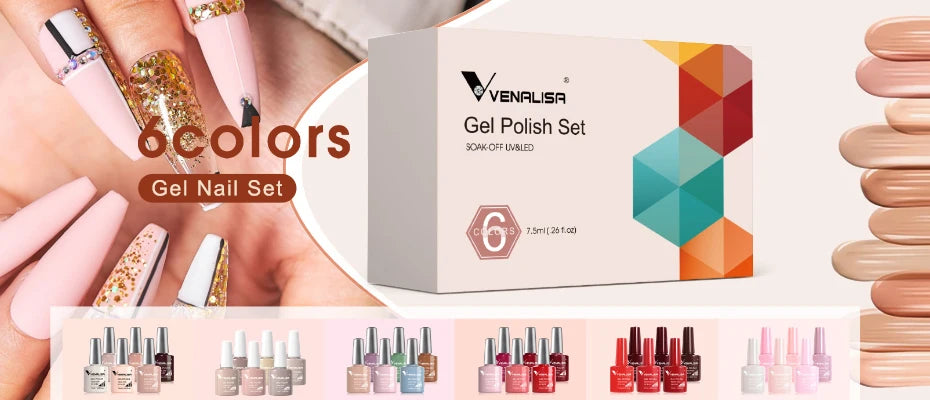 Venalisa VIP4 UV/LED Gel Polish 7,5 ml – Hochdeckender Soak-Off Nagellack 2