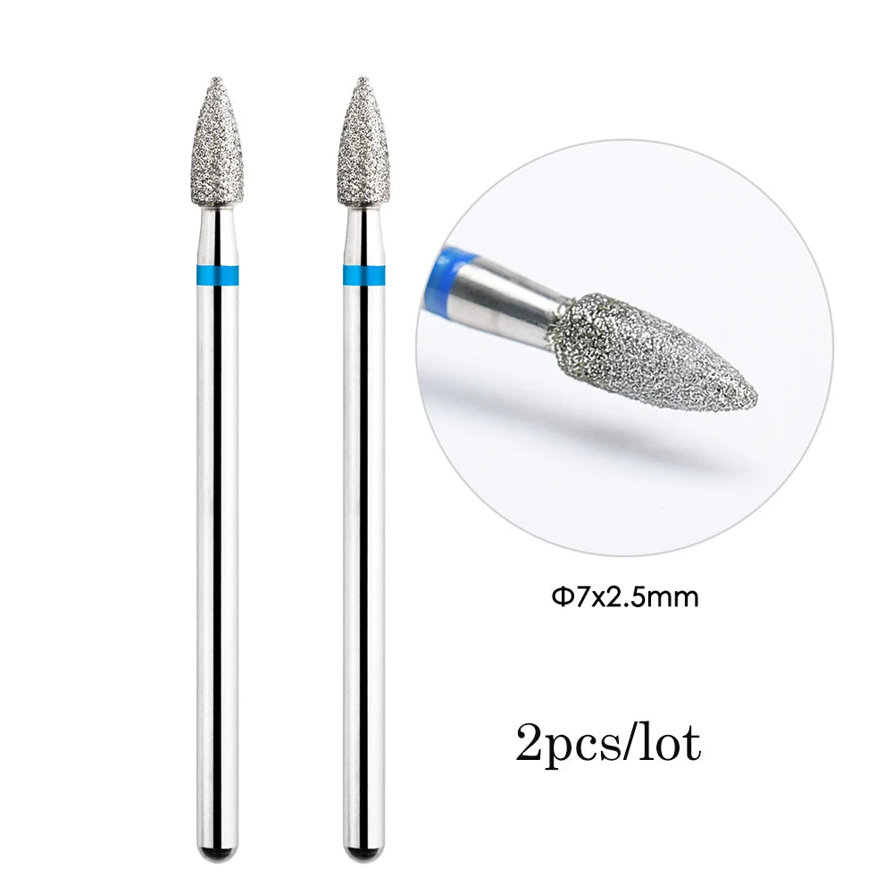 MOWOT Diamant-Fräser – 2er-Set für elektrische Nagelfräser, für Maniküre & Nagelhautpflege