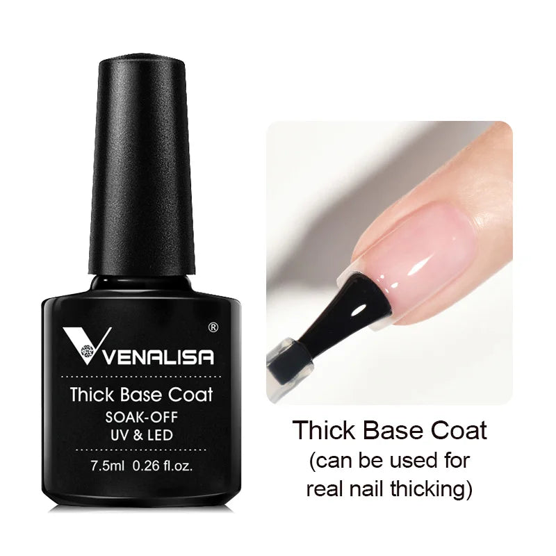 Venalisa HEMA-FREE Gel-Lack – 7,5 ml – French, Nude & Glitzer-Kollektion