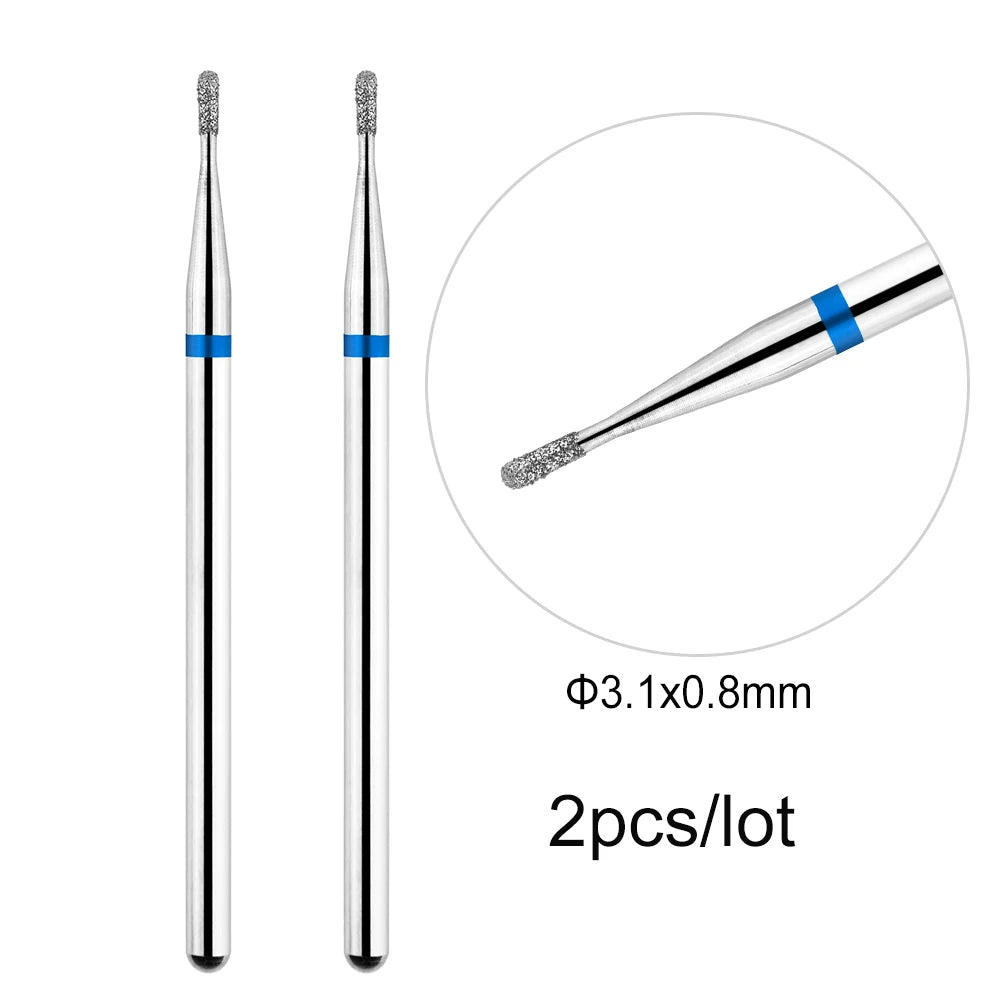MOWOT Diamant-Fräser – 2er-Set für elektrische Nagelfräser, für Maniküre & Nagelhautpflege
