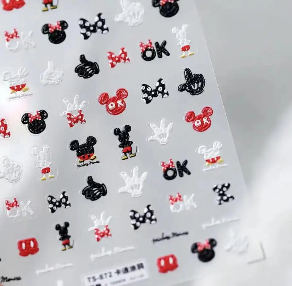 Disney 5D Nail Sticker – Zootopia & Mickey Motive für kreative Nail Art
