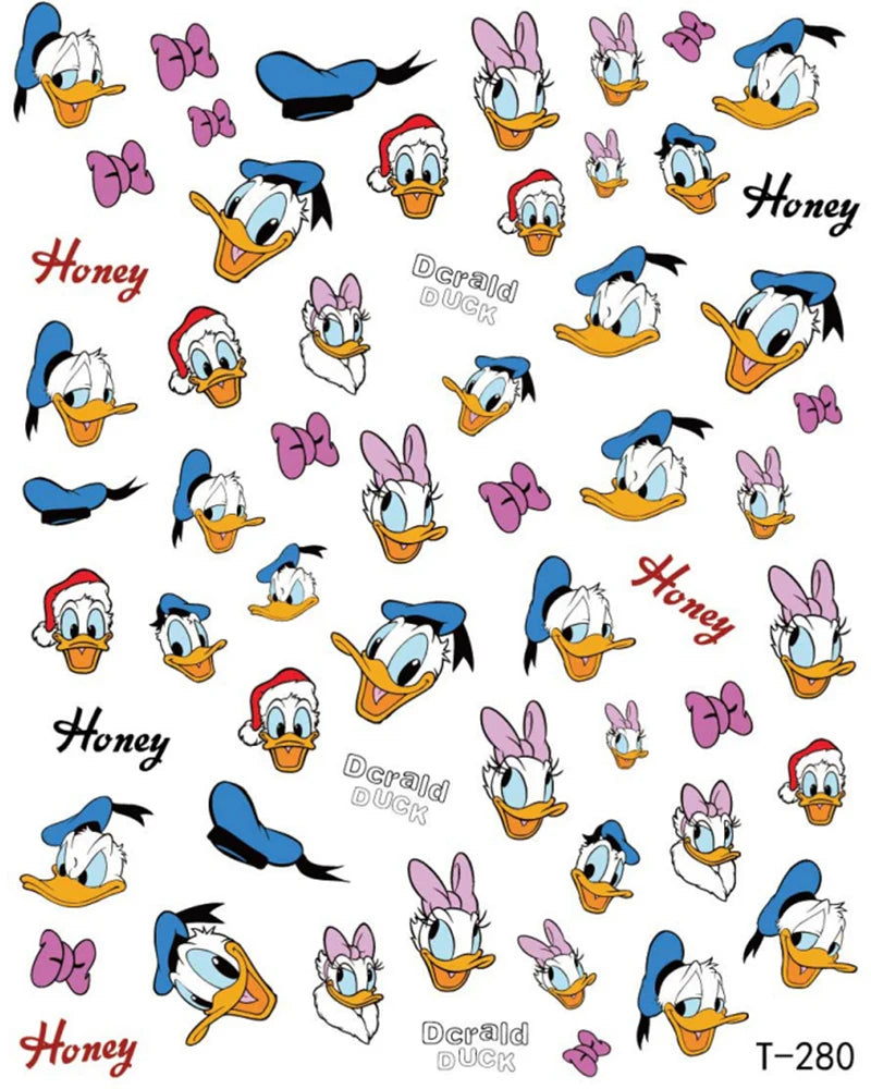 1 Bogen Mickey Mouse & Disney Nail Sticker – Cartoon Nail Art Aufkleber