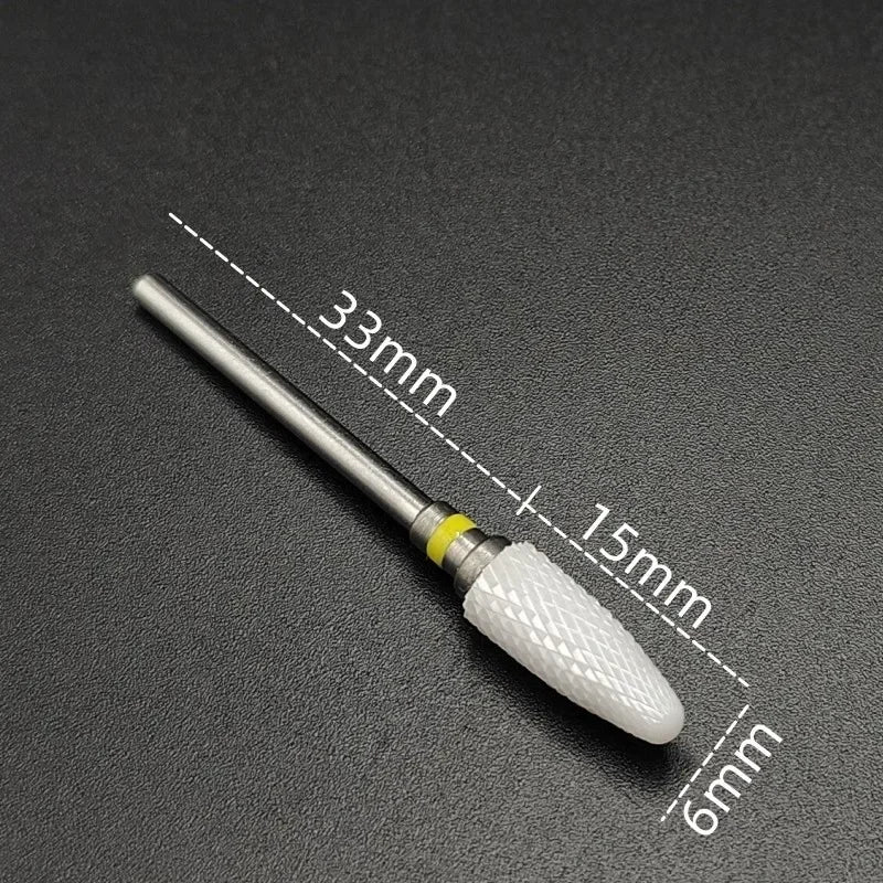 Karbide-Fräserbit (Keramikbeschichtung) – Für Gelentfernung & Feinschliff (3/32", E-Feile)