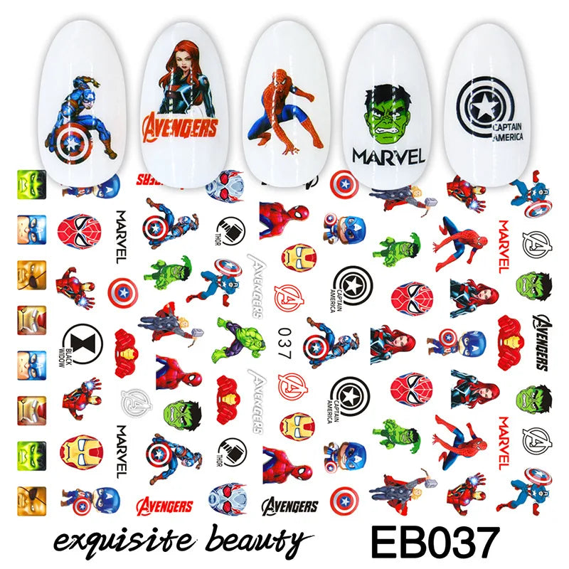 1 Bogen Mickey Mouse & Disney Nail Sticker – Cartoon Nail Art Aufkleber