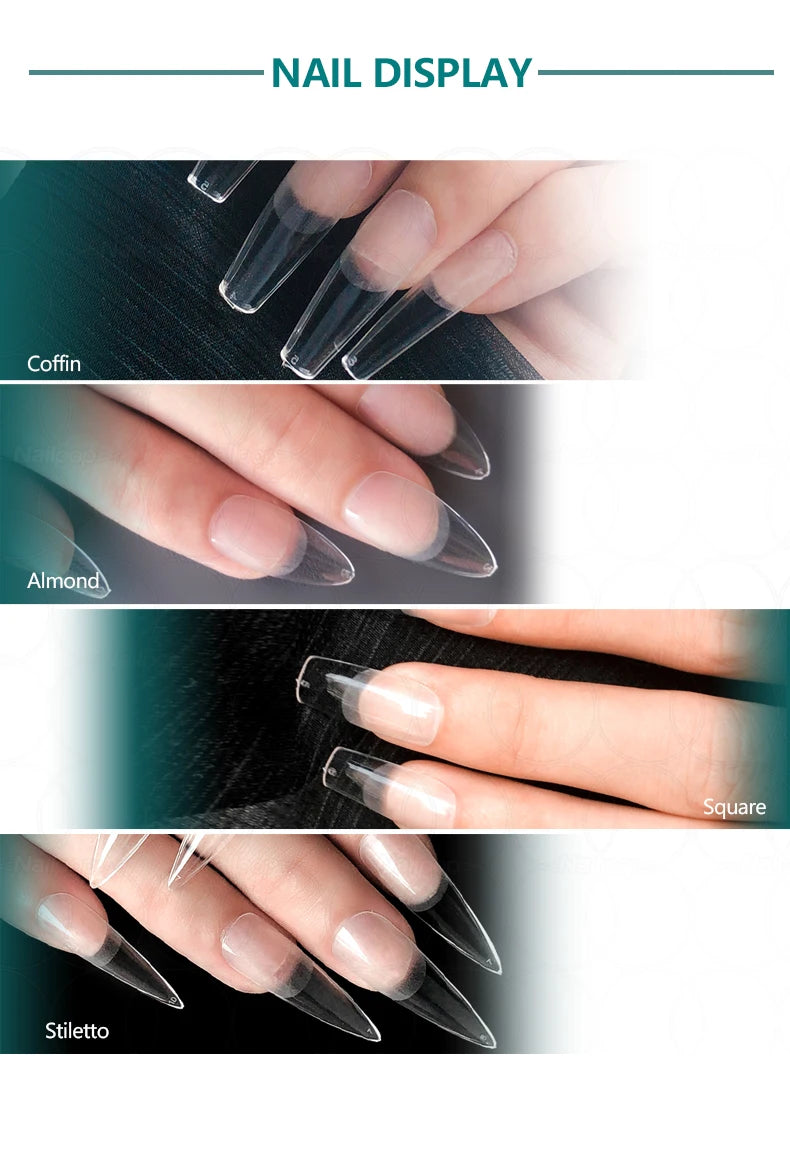 Nageltips, Soft Gel Tips, Full Cover Nägel, Press On Nails, Fake Nails, Nagelverlängerung, NAILPOP