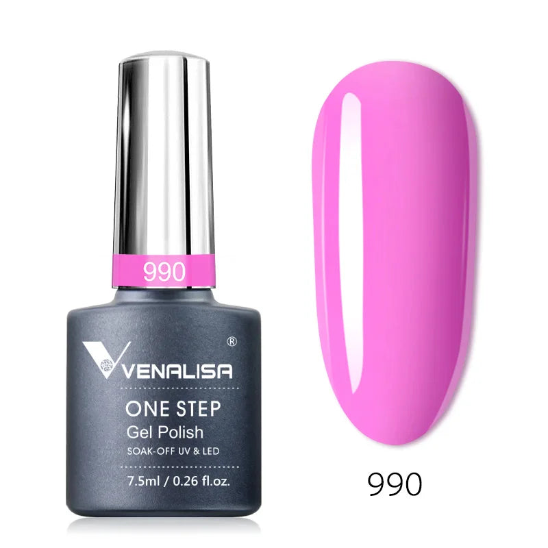 Venalisa 3-in-1 Gel Polish – 7,5ml One Step UV/LED Gel, Ohne Base & Top
