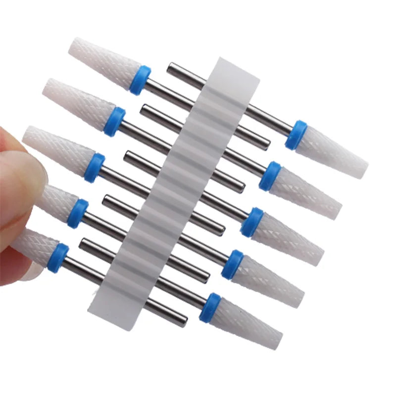 10tlg. Fräser Set für Maniküre – Hartmetall & Keramik Bits, Gel Entferner & Schleifer für elektrische Nagelfeilen