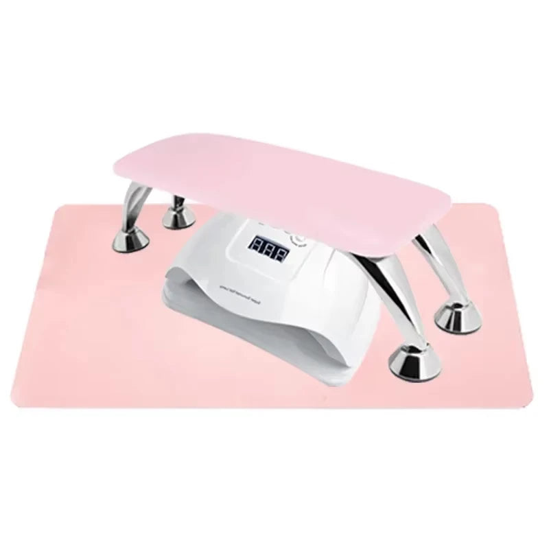 Manikürekissen mit Matte & Zubehör – Kunstleder, waschbar, Komplettset für Nail Art
