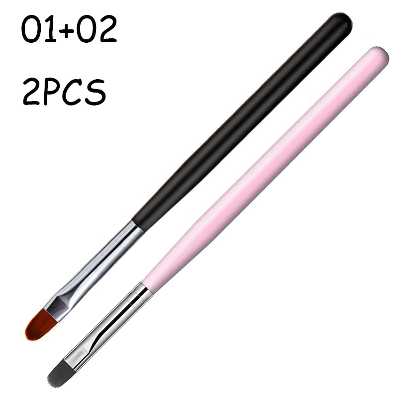 Nail Art Pinsel Set (1–9 Stück) – für UV Gel, Acryl & 3D Nail Design