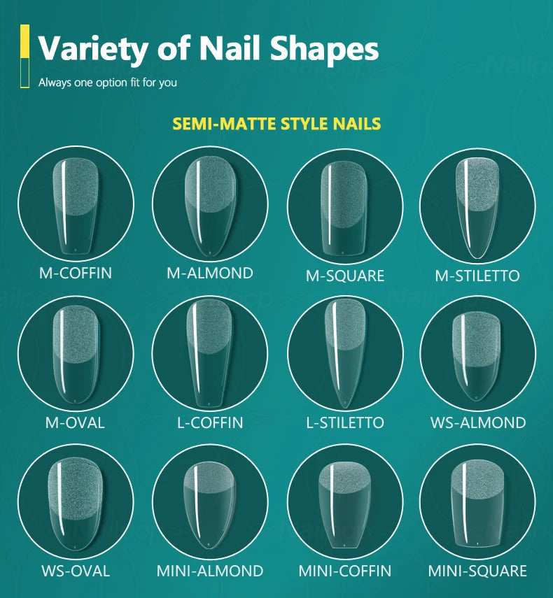 Nageltips, Soft Gel Tips, Full Cover Nägel, Press On Nails, Fake Nails, Nagelverlängerung, NAILPOP