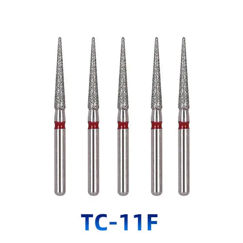 AZDENT Dental Diamantbohrer – 5 Stück, FG 1.6 mm, Medium für Turbine/High-Speed-Handstück 2