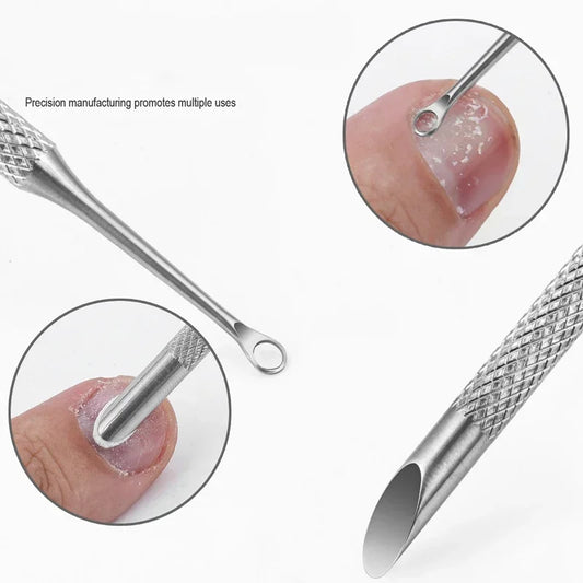 Nagelhautentferner – Doppelseitiger Cuticle Pusher aus Edelstahl