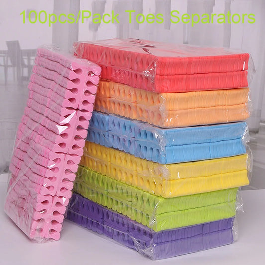 50/100 Stück Zehentrenner – Weiche Schwamm-Pads für Pediküre & Maniküre