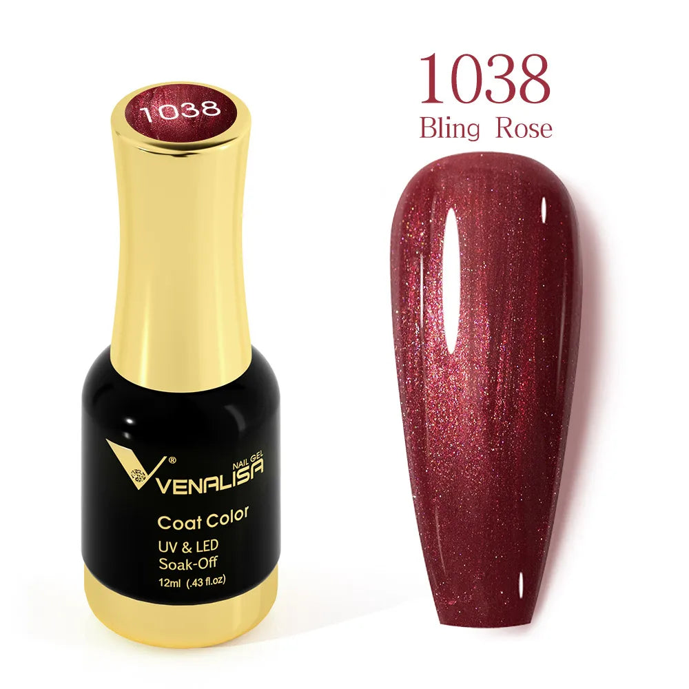 VENALISA Crystal UV Gel 12ml – French Nails, Glitzer, Pearl, HEMA-frei 1. Kollektion