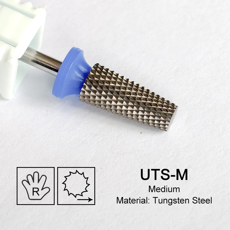 Tapered Barrel Fräserbit – Hartmetall (Tungsten), für Gelentfernung & Polieren (4XC, Gold)