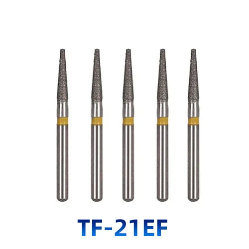 AZDENT Dental Diamantbohrer – 5 Stück, FG 1.6 mm, Medium für Turbine/High-Speed-Handstück 2