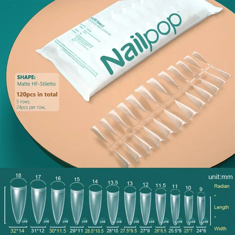 Nageltips, Soft Gel Tips, Full Cover Nägel, Press On Nails, Fake Nails, Nagelverlängerung, NAILPOP