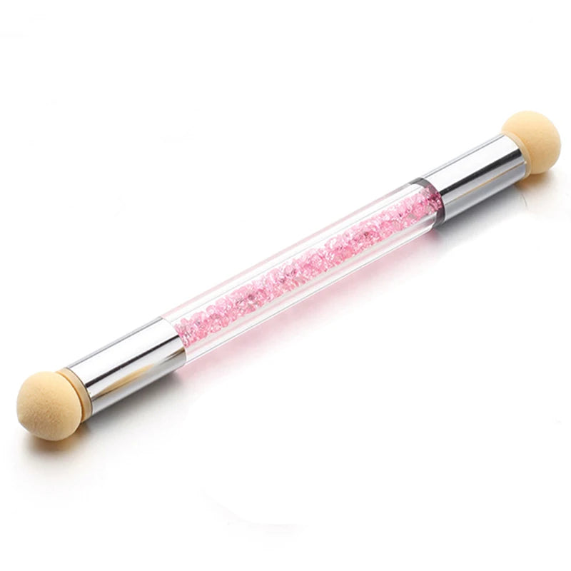 Sponge Pen für Nail Art – mit Ersatzköpfen für Farbverlauf, Glitzer & Puder