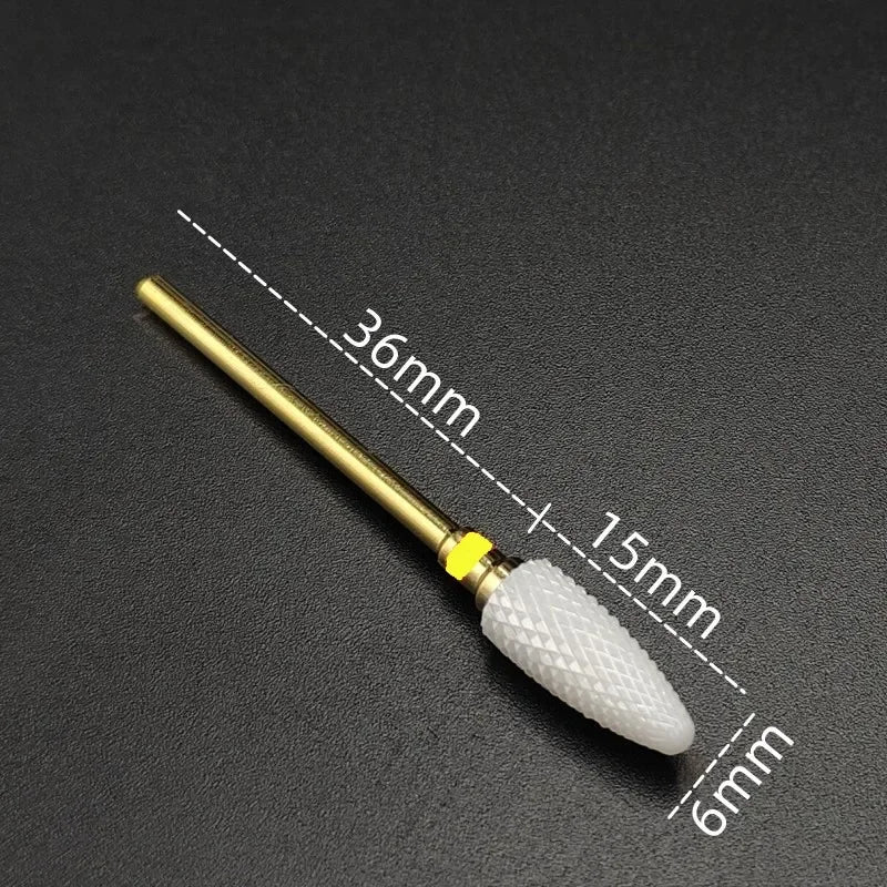 Karbide-Fräserbit (Keramikbeschichtung) – Für Gelentfernung & Feinschliff (3/32", E-Feile)