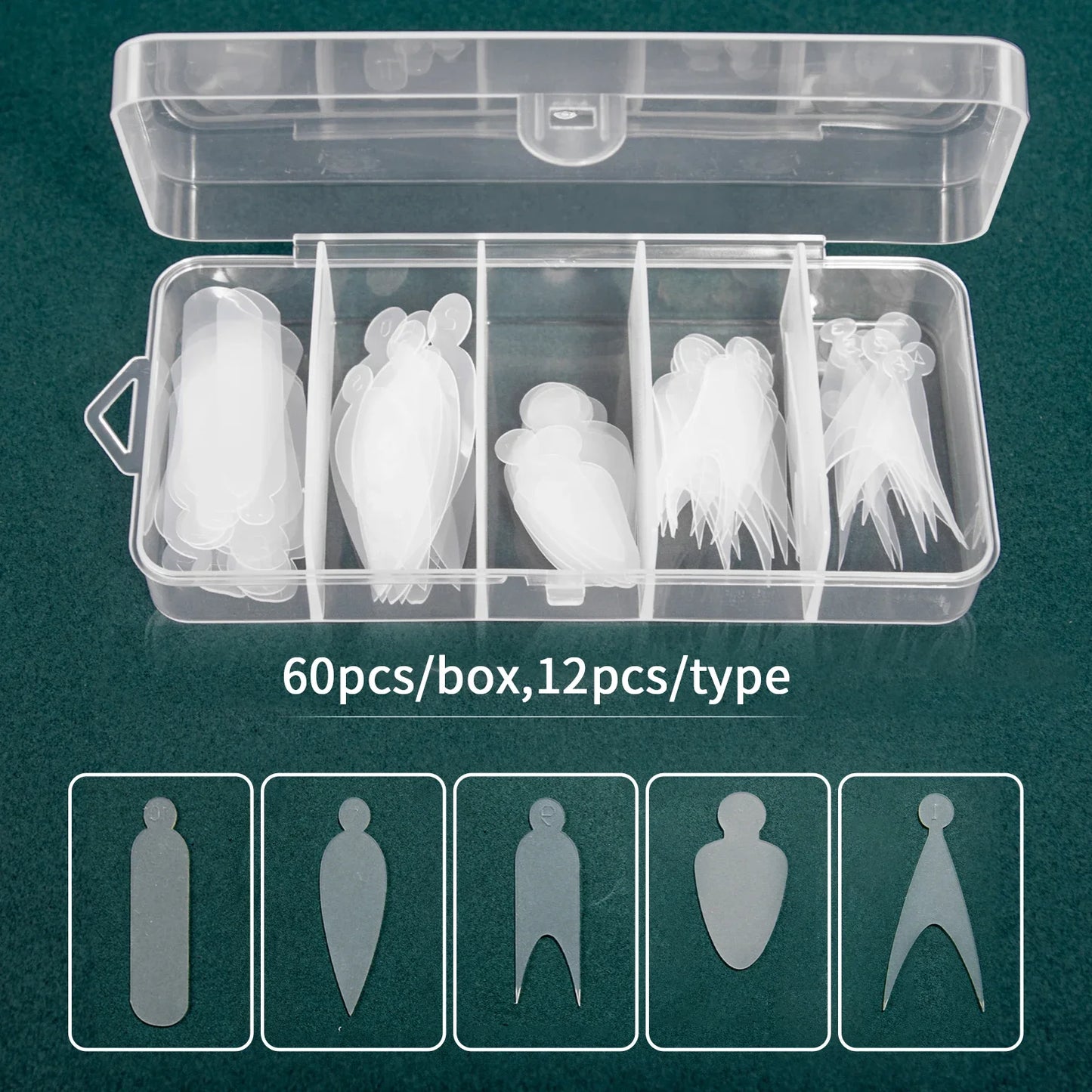Nailpop Duet System Dual Form Set – Wiederverwendbare Formen für French Maniküre, Square & Almond Shape
