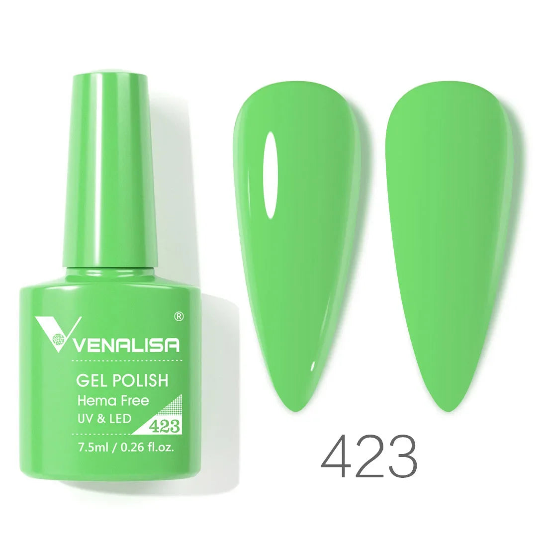 Venalisa Glitter Gel Polish – 7,5ml Rot, HEMA-frei, UV/LED, Semi-Permanent
